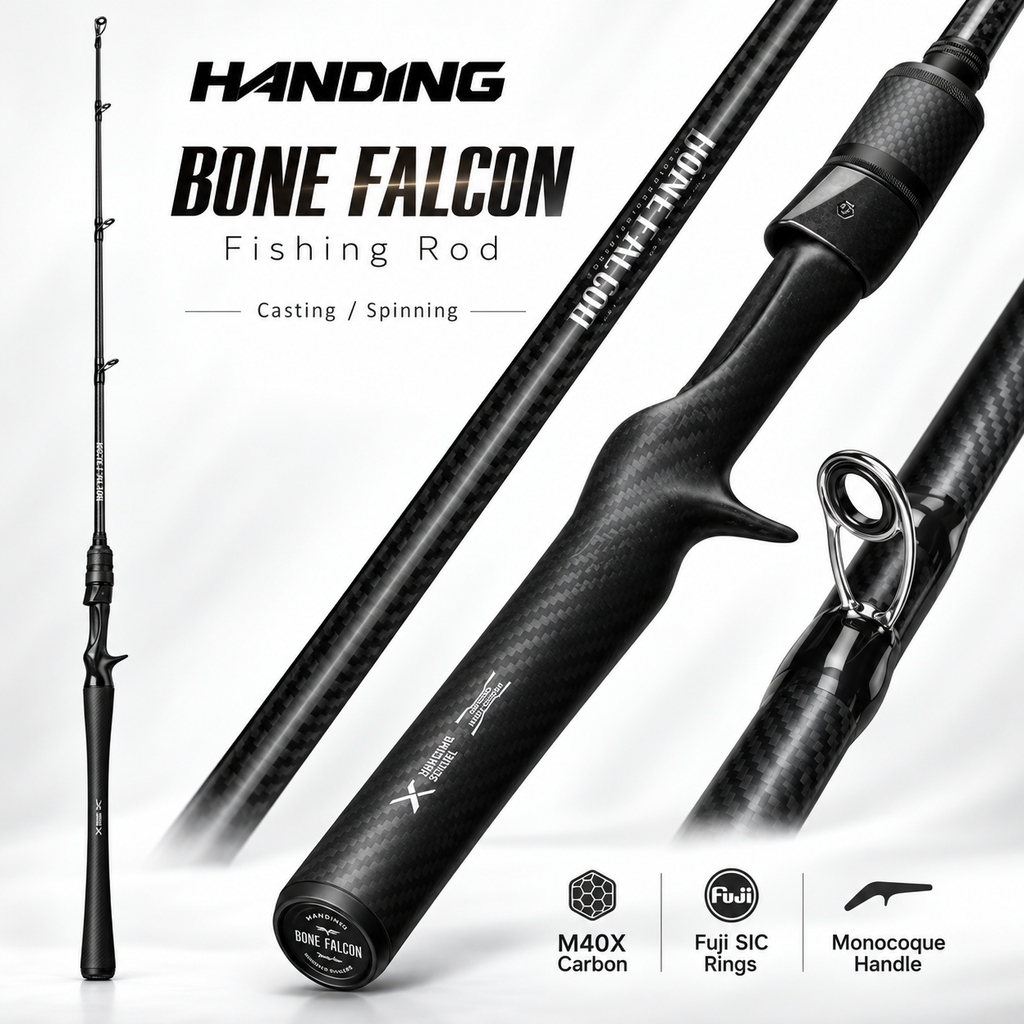HANDING Bone Falcon – Caña Spinning/Casting M40X Fuji