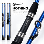 BIUTIFU Mini – Caña Travel Spinning/Baitcasting 1,8–2,1 m