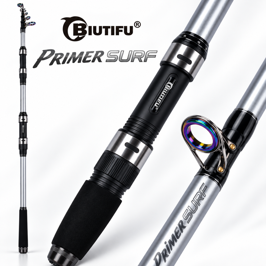 BIUTIFU Surf One-Two – Caña Telescópica Surfcasting 3,9–5,3 m