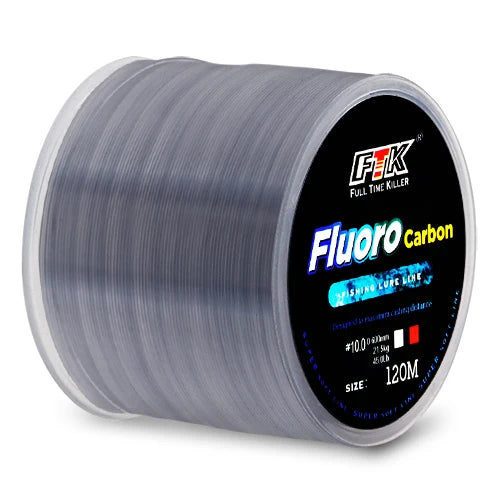 Línea de Pesca Recubierta de Fluorocarbono – 120 m / 0,20–0,60 mm