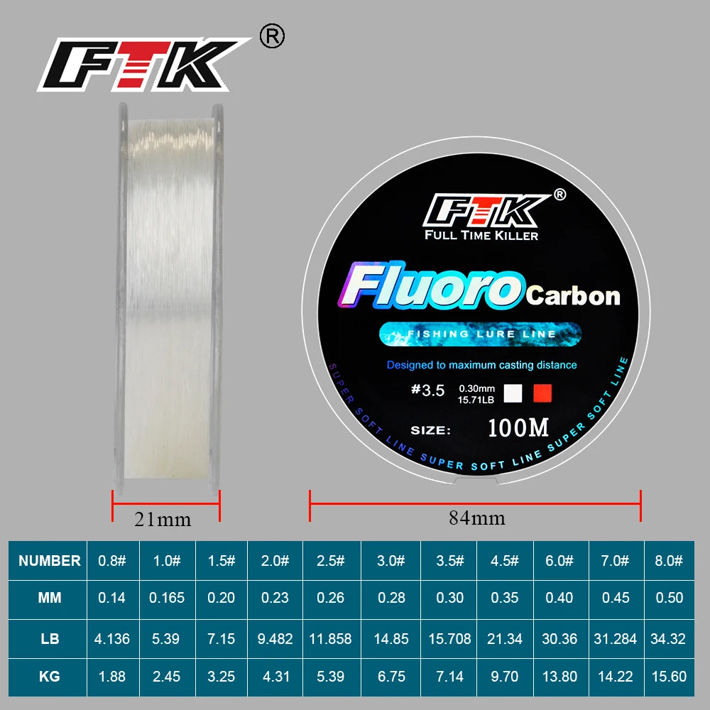 Línea de Fluorocarbono – 100 m