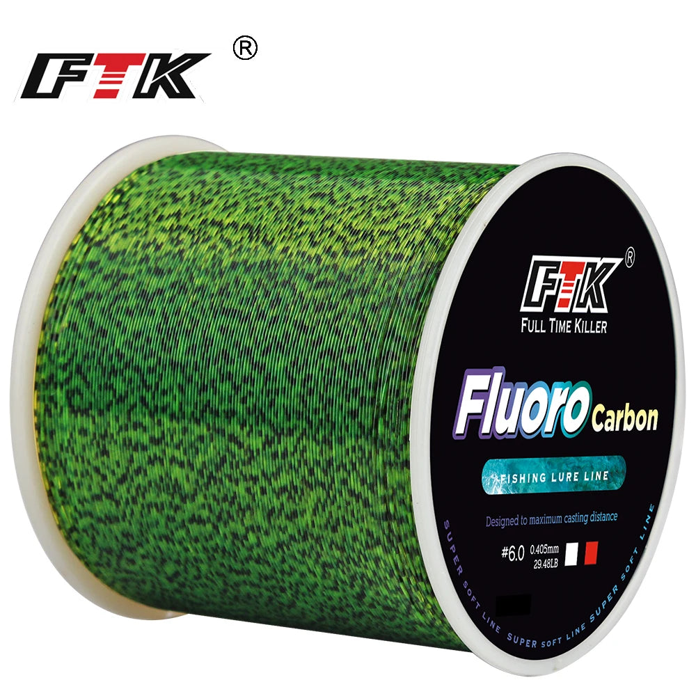 Línea de Pesca Recubierta de Fluorocarbono – 300/500 m