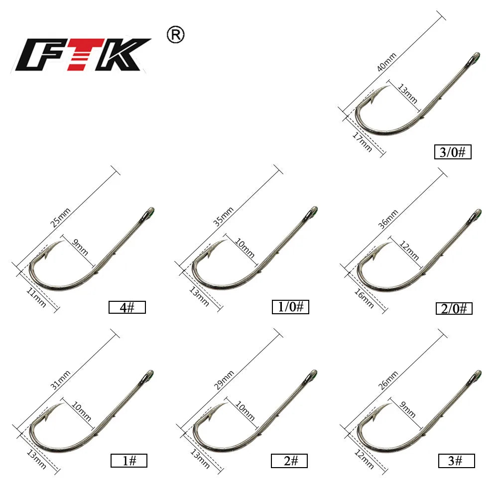 Bajos de Acero Antimordida con Anzuelo – 12–25 cm (20 uds.)