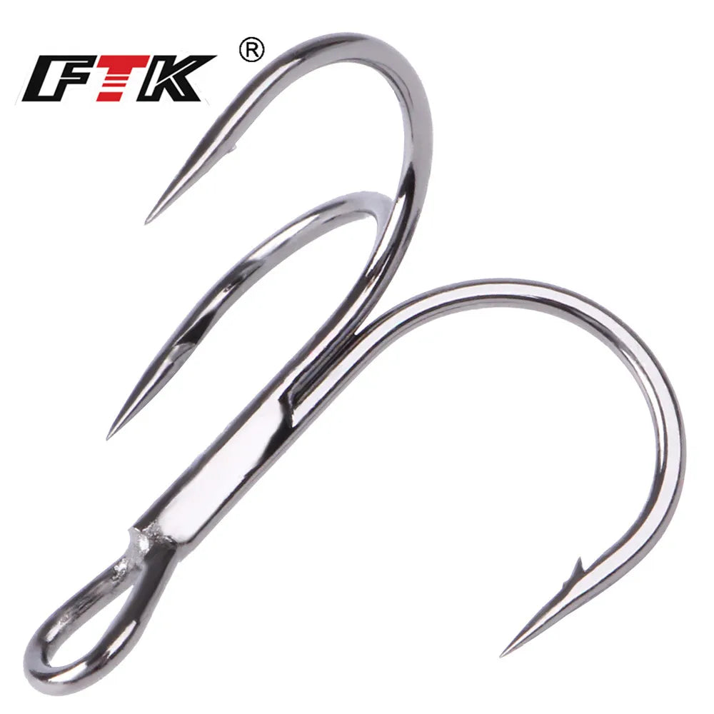 Anzuelos Triples de Acero al Carbono 3/0#–14# – Pack 10/20 uds.
