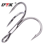 Anzuelos Triples de Acero al Carbono 3/0#–14# – Pack 10/20 uds.