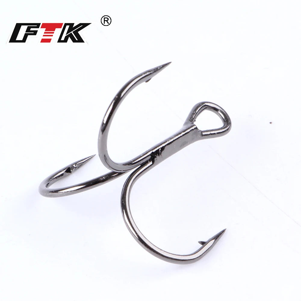 Anzuelos Triples de Acero al Carbono 3/0#–14# – Pack 10/20 uds.