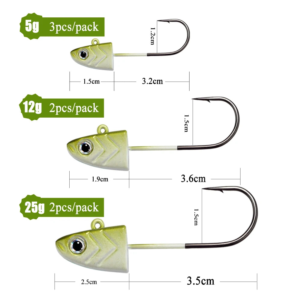 Cabeza Plomada Jig Head – 5/12/25 g
