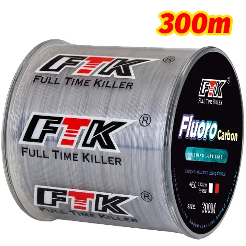 Línea de Pesca Recubierta de Fluorocarbono – 300/500 m