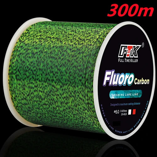 Línea de Pesca Recubierta de Fluorocarbono – 300/500 m