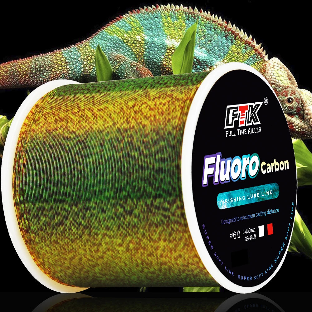 Línea de Pesca Recubierta de Fluorocarbono – 300/500 m