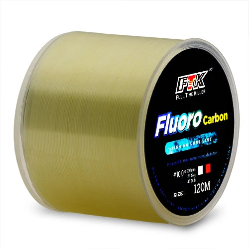 Línea de Pesca Recubierta de Fluorocarbono – 120 m / 0,20–0,60 mm