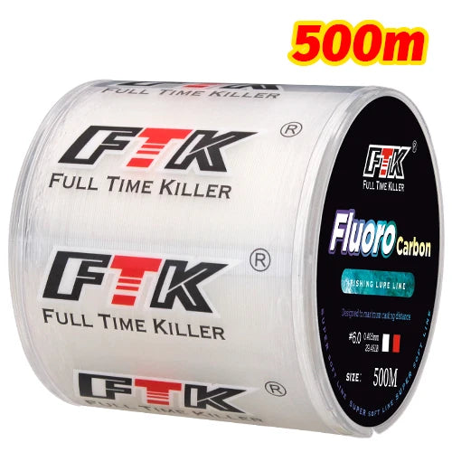 Línea de Pesca Recubierta de Fluorocarbono – 300/500 m