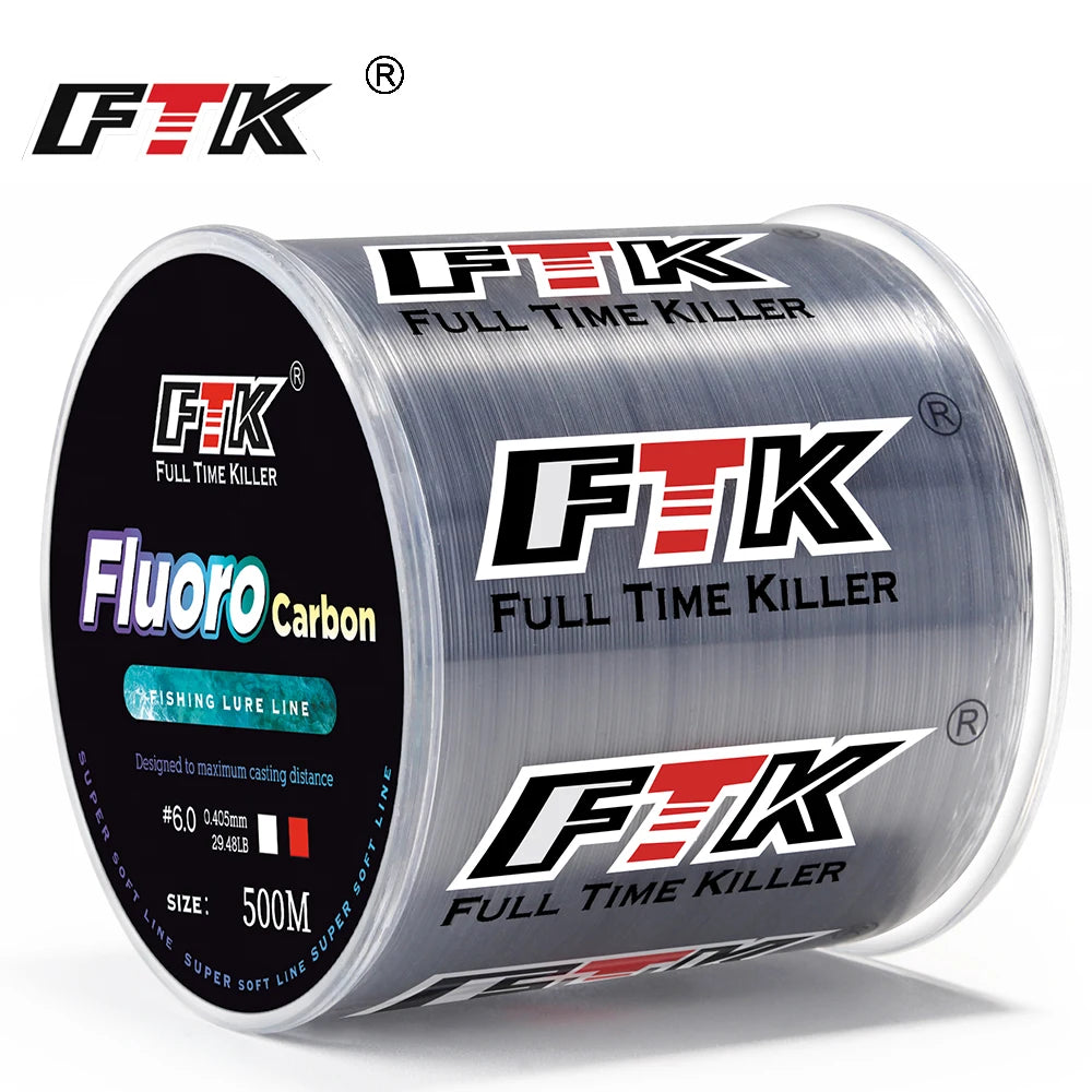 Línea de Pesca Recubierta de Fluorocarbono – 300/500 m