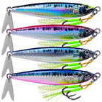 Jig Metálico Slow Sinking con Spinner