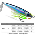 Jig Metálico Slow Sinking con Spinner