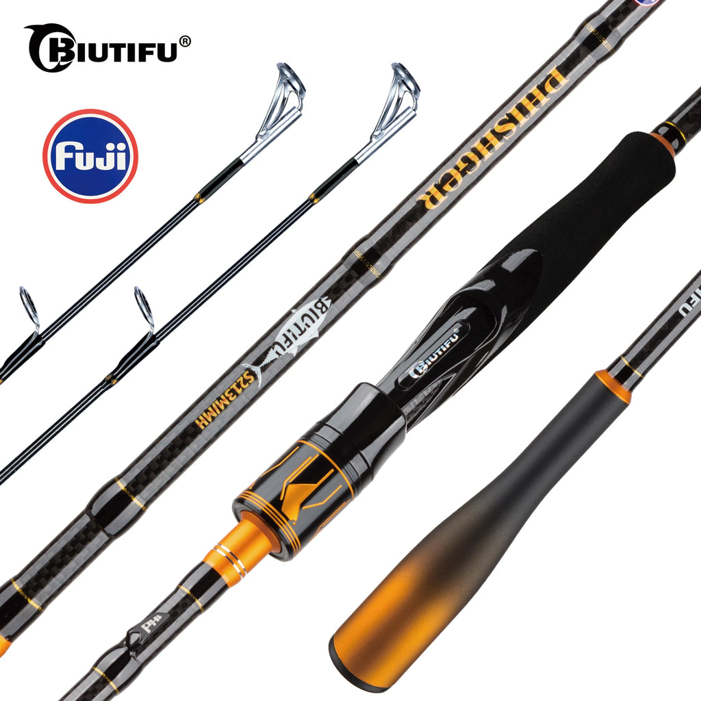 BIUTIFU T1000 – Caña Spinning/Baitcasting Fuji 1,8–2,7 m