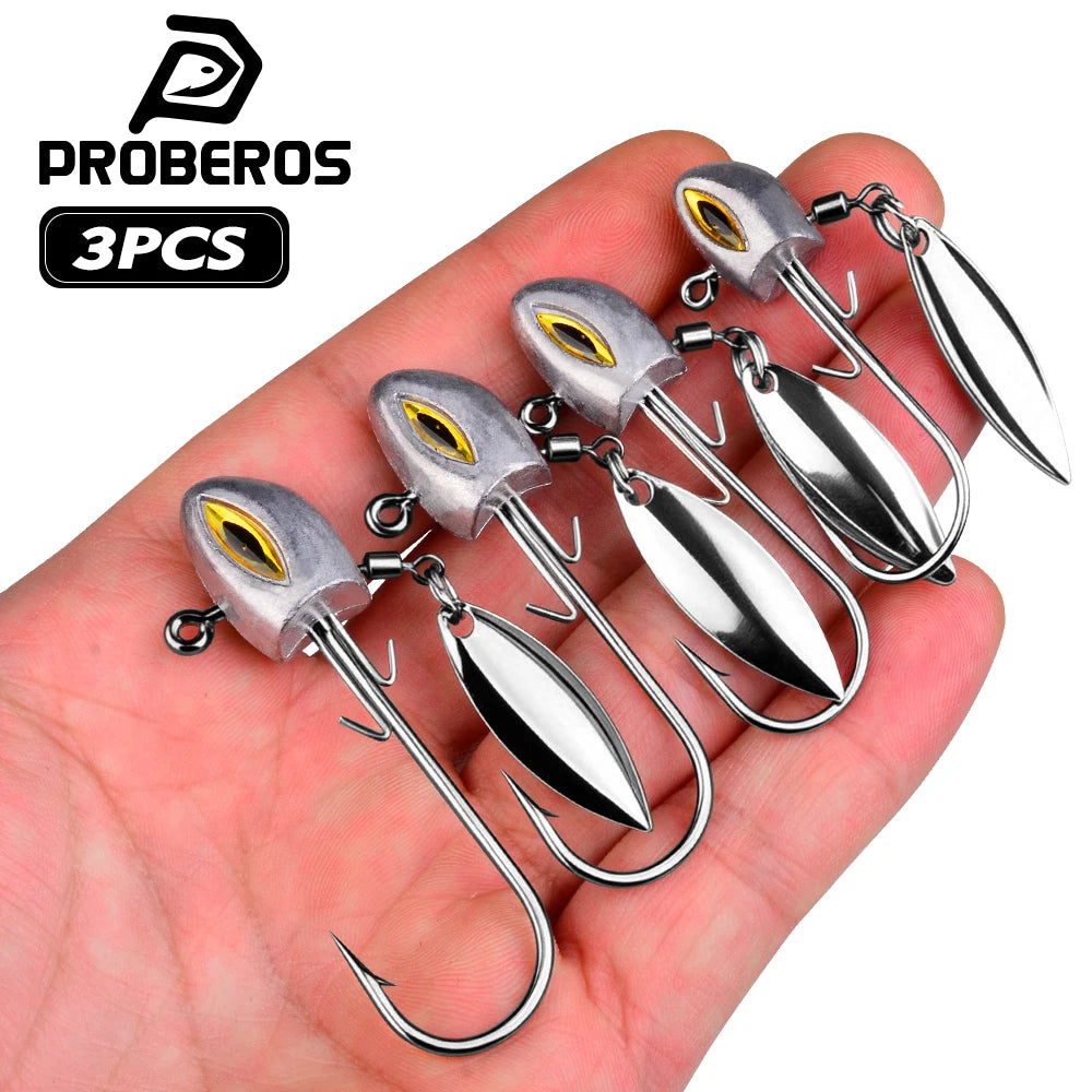 Jig Head con Spinner – Pack 3 uds.
