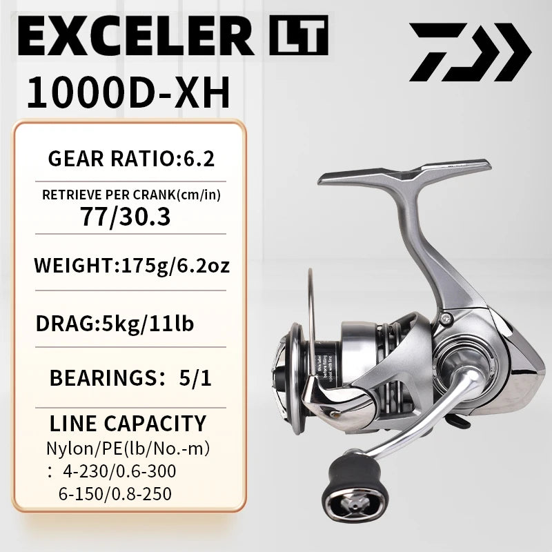 DAIWA Exceler CS LT 2024 – Carrete Spinning 1000–6000
