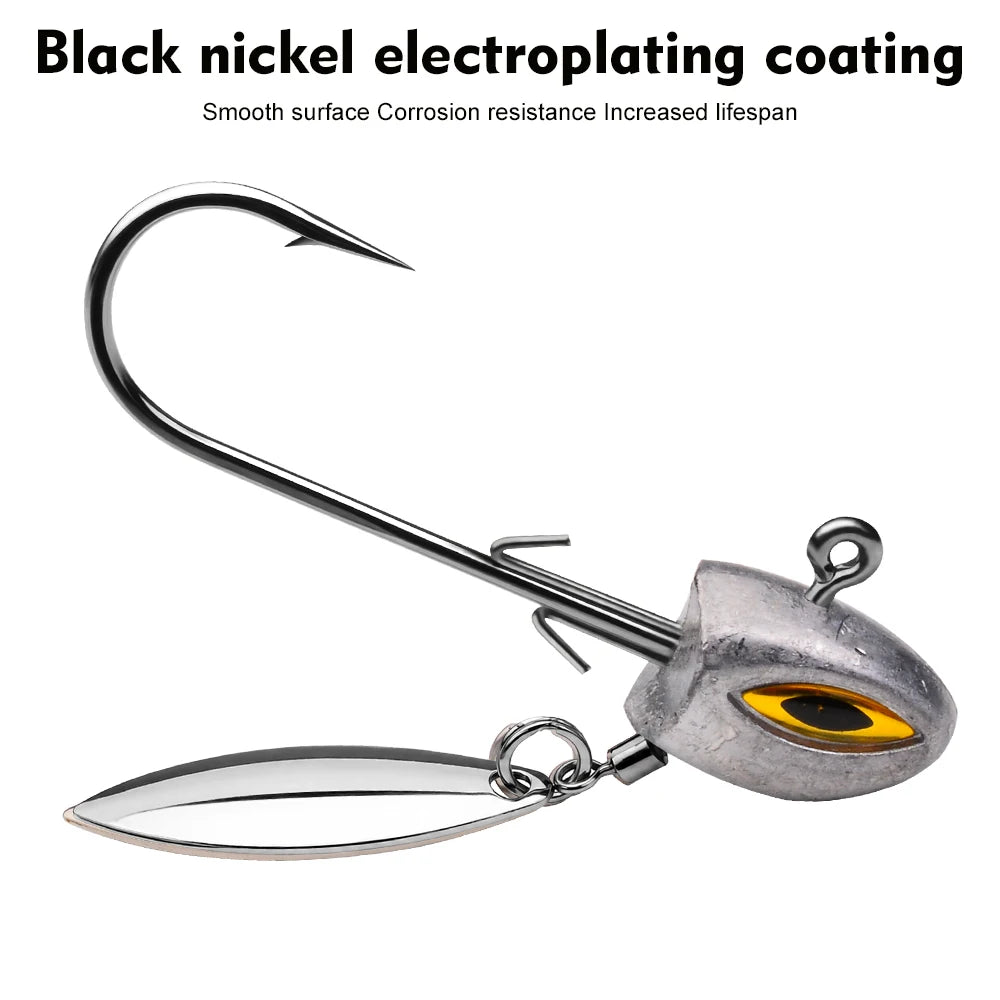 Jig Head con Spinner – Pack 3 uds.