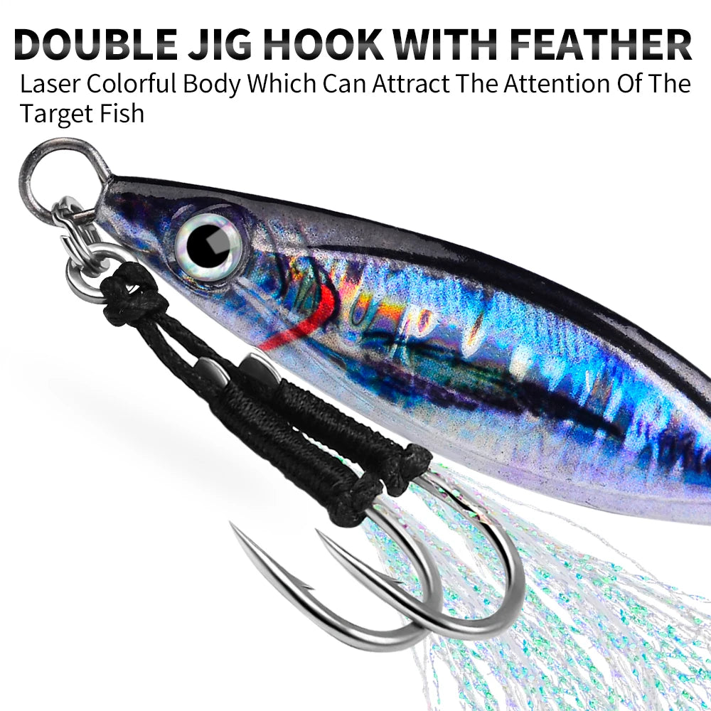 Jig Metálico Fast Sinking – Pack 5 uds.