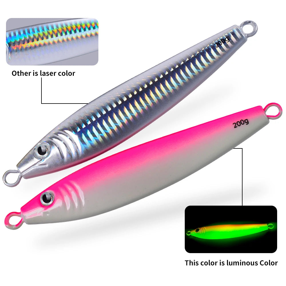 Jig Metálico Luminoso – 40–120 g