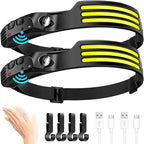 Linterna Frontal LED COB Recargable – 1200 mAh