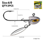 Jig Head con Spinner – Pack 3 uds.