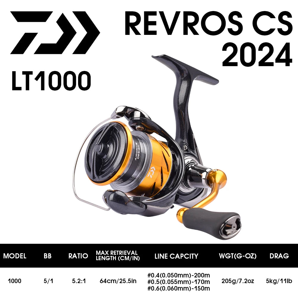 DAIWA 24 Revros CS LT – Carrete Spinning 1000–6000