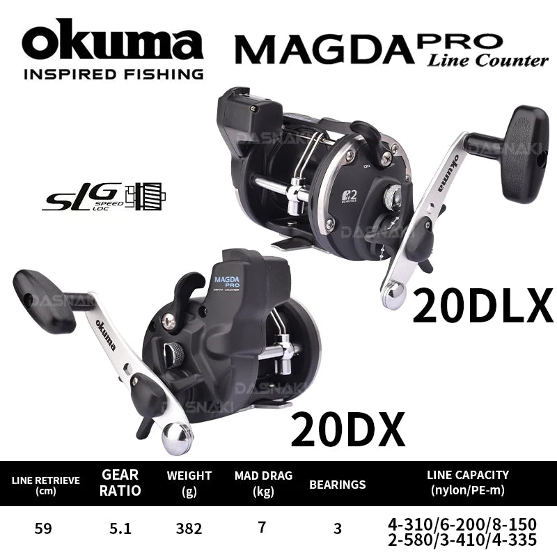 OKUMA Magda DT – Carrete de Curricán