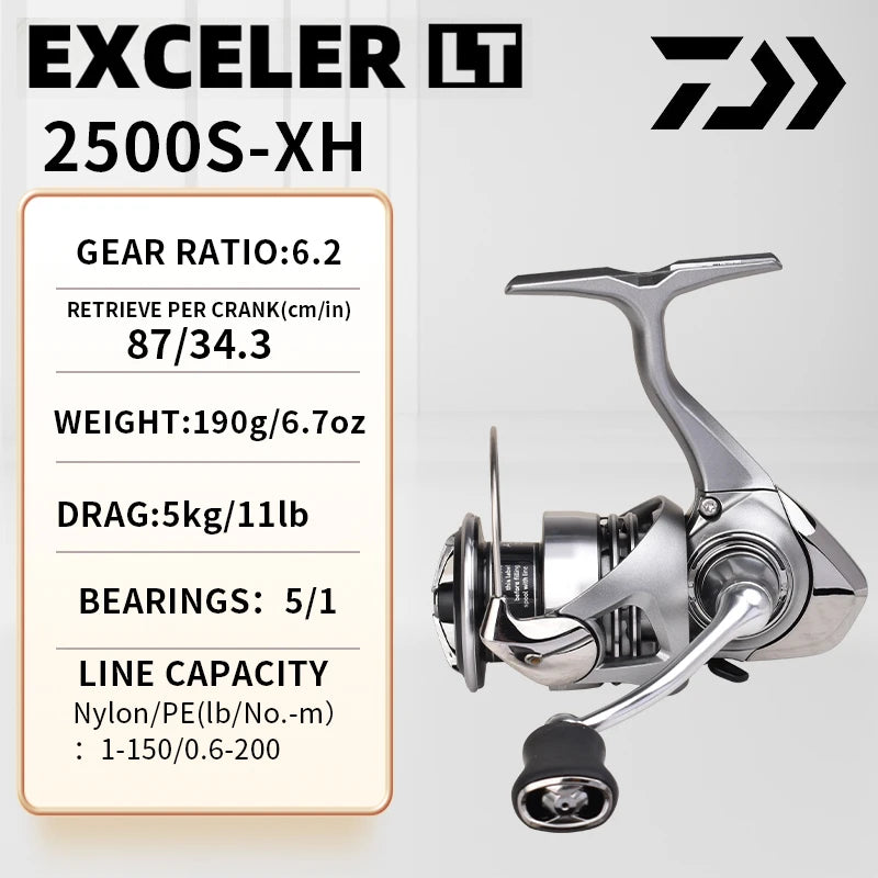 DAIWA Exceler CS LT 2024 – Carrete Spinning 1000–6000