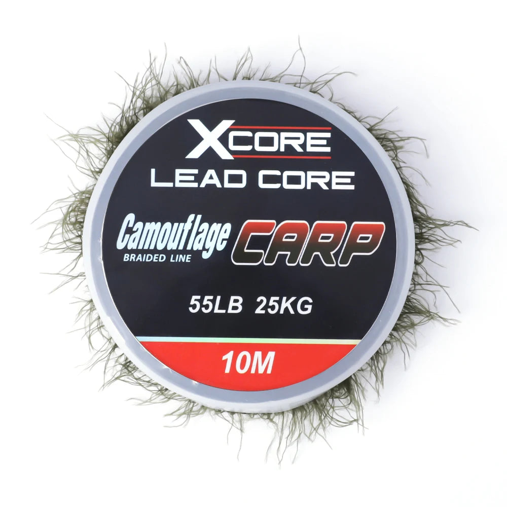 Línea Leadcore Camuflaje para Carpfishing – 10 m / 45–55 lb