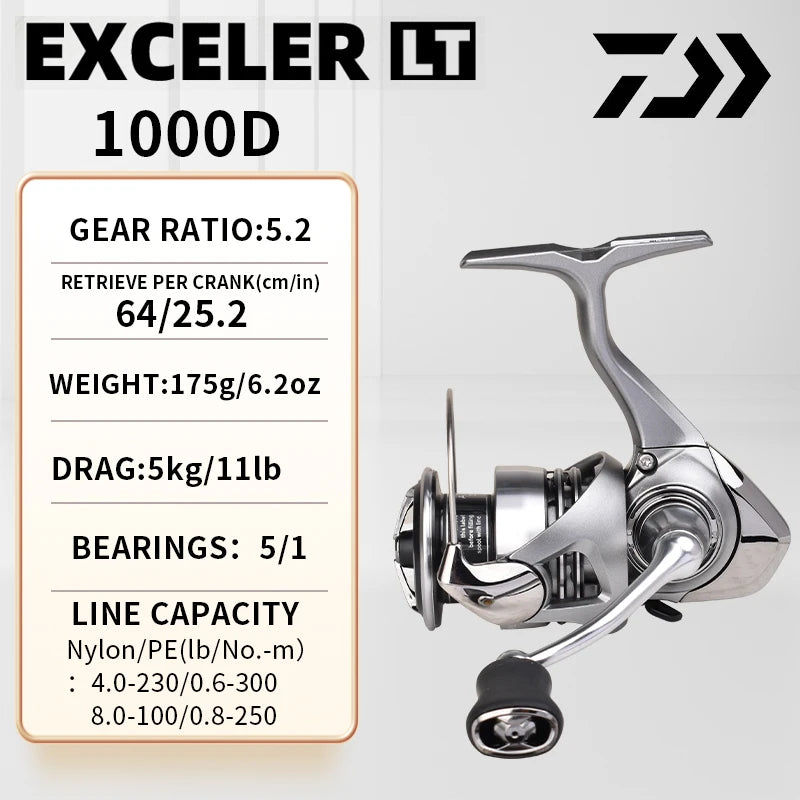 DAIWA Exceler CS LT 2024 – Carrete Spinning 1000–6000