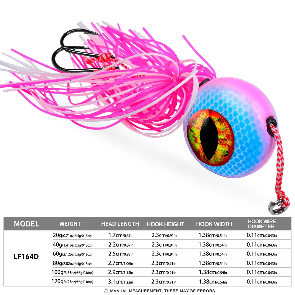 Jig Head con Falda de Pulpo y Assist Hook