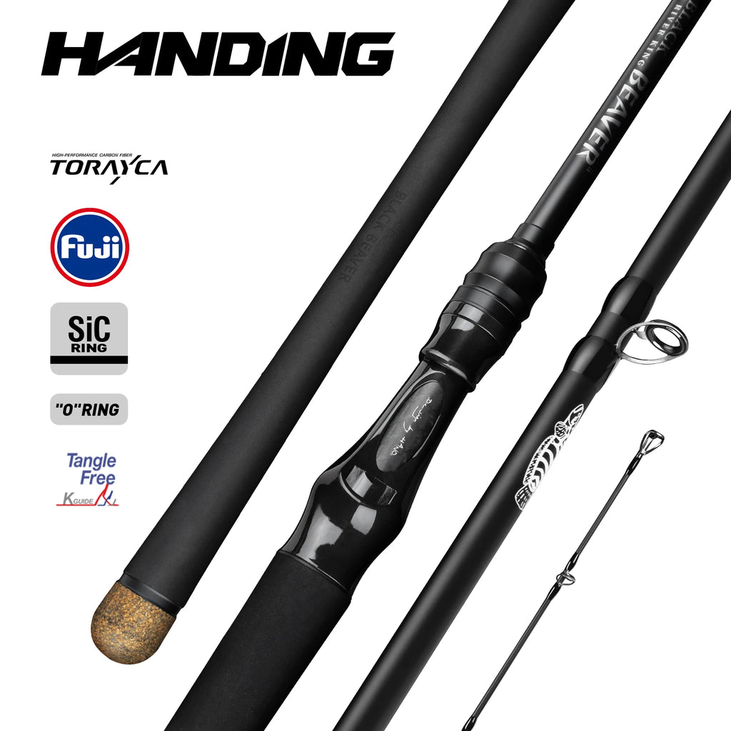 HANDING Black Beaver II – Caña Casting Fuji