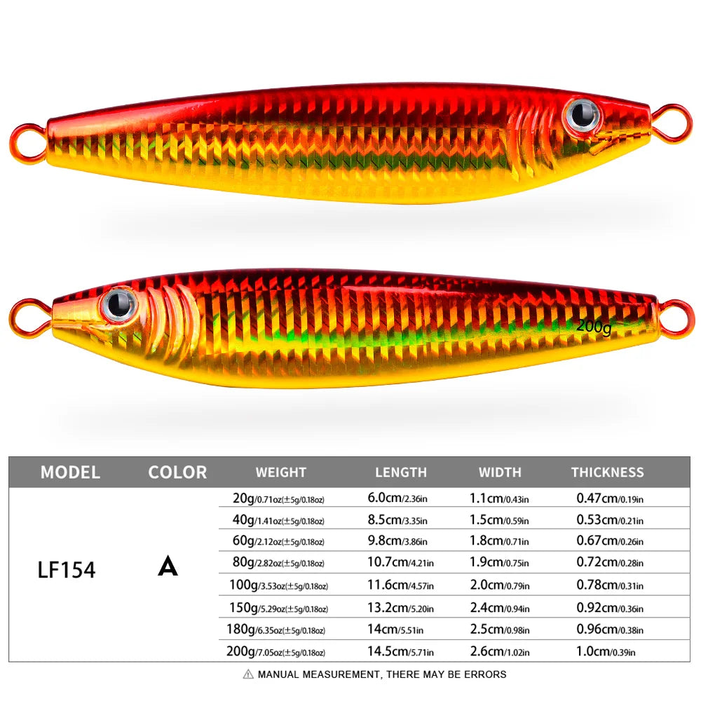 Jig Metálico Luminoso – 40–120 g