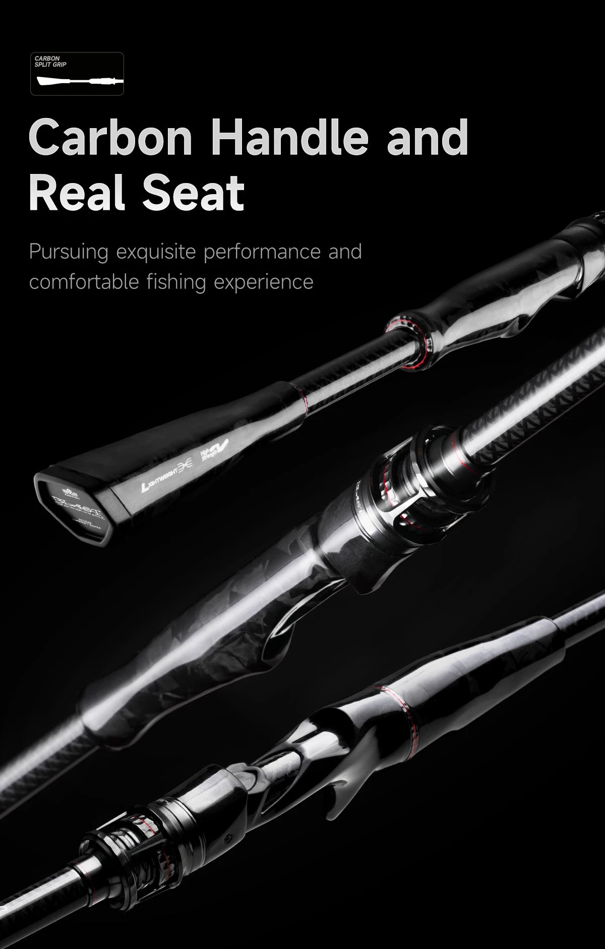 HANDING Blast – Caña Spinning/Casting T1100 Fuji