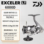 DAIWA Exceler CS LT 2024 – Carrete Spinning 1000–6000