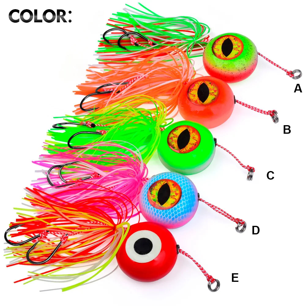 Jig Head con Falda de Pulpo y Assist Hook