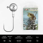 Cabezas Plomadas Jig Head – 1,75–120 g (10 uds.)