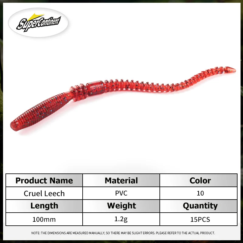 Cruel Leech – Vinilo Worm UV 100 mm (15 uds.)
