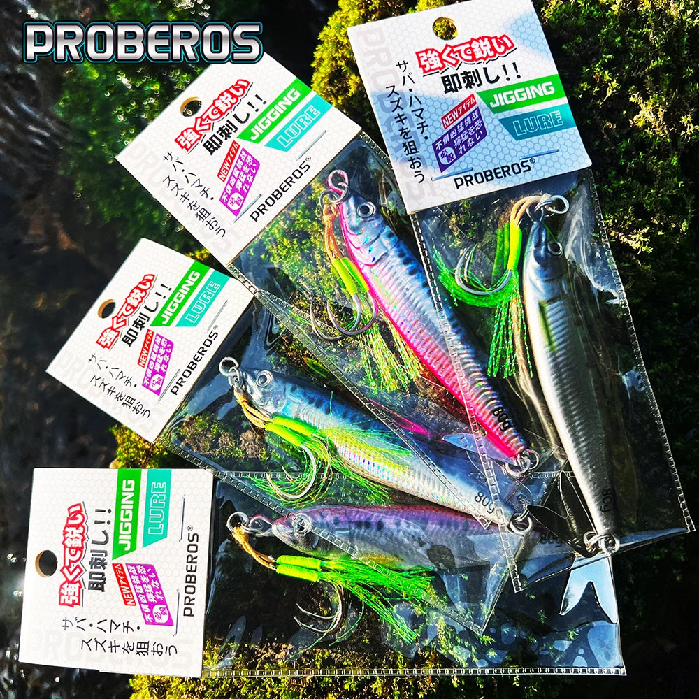 Jig Metálico Slow Sinking con Spinner