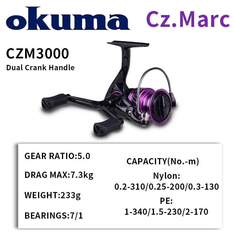 OKUMA Crazy Marc – Carrete Spinning 7+1 Rodamientos