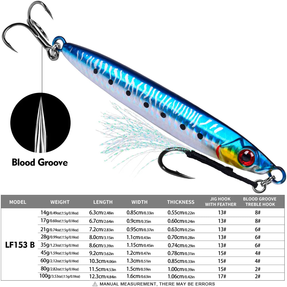 Jig Metálico para Jigging – Fast/Slow/Vertical
