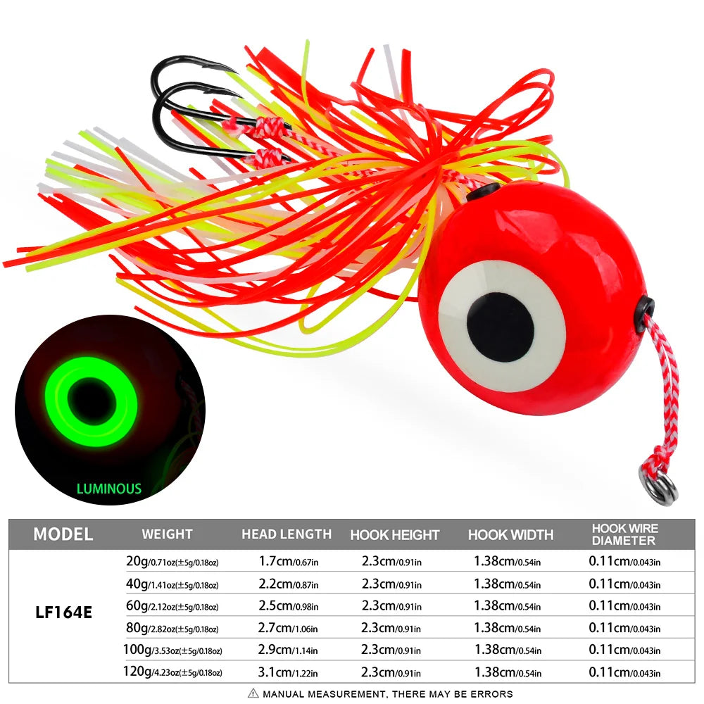Jig Head con Falda de Pulpo y Assist Hook
