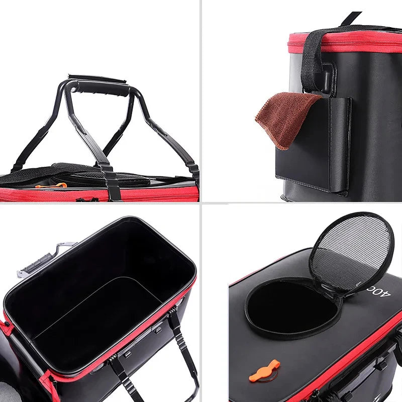 Cubo de Pesca Plegable EVA para Cebo Vivo