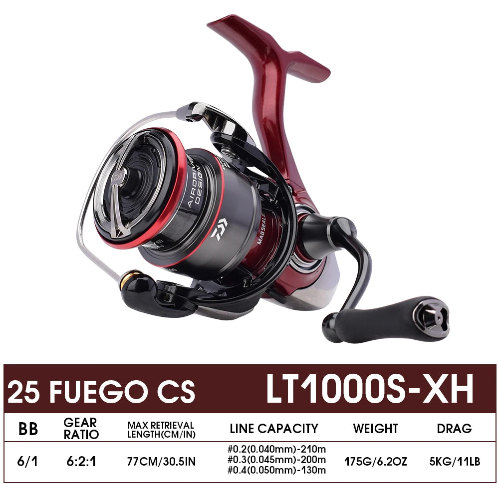 DAIWA 25 Fuego CS LT – Carrete Spinning 1000–6000