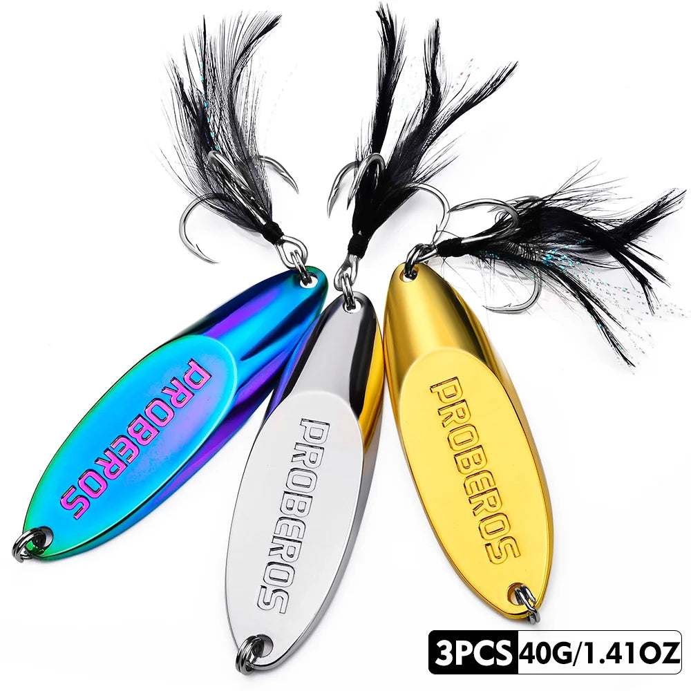 Cuchara Oscilante de Lanzamiento Largo – Pack 3 uds.