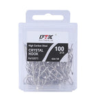 Anzuelos de Caña Larga 1#–10# – Pack 100 uds.