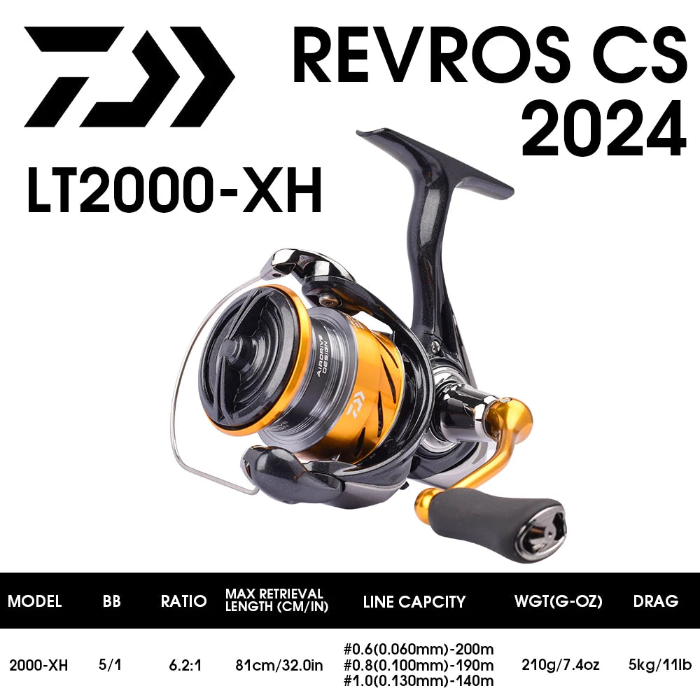 DAIWA 24 Revros CS LT – Carrete Spinning 1000–6000