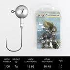 Cabezas Plomadas Jig Head – 1,75–120 g (10 uds.)